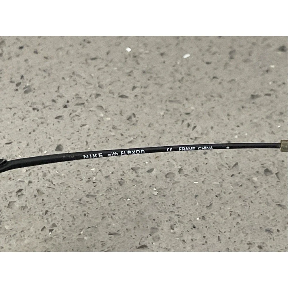 Nike with Flexon 4603 001 Eyeglass Frames ONLY 45-20-135 Black metal full rim